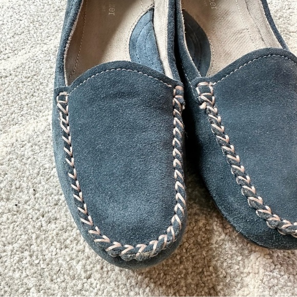 Naturalizer N5 Comfort Navy Blue Suede Loafers - Picture 6 of 8